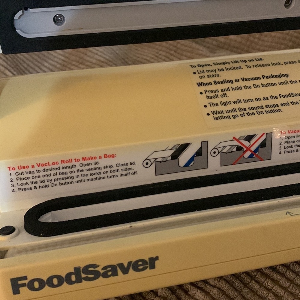 Food Saver Vac 550 food preservation vacuum sealed packaging sealing yellow - Picture 6 of 10